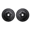 8002-54084 Drilled/Slotted Brake Rotors [Black], 1997-1999 Ford/Lincoln/Mercury/Mazda, Position: Front - image 1