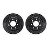 8002-54093 Drilled/Slotted Brake Rotors [Black], 2010-2014 Ford/Lincoln/Mercury/Mazda, Position: Front