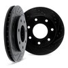 8002-54093 Drilled/Slotted Brake Rotors [Black], 2010-2014 Ford/Lincoln/Mercury/Mazda, Position: Front - image 2