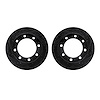 8002-54103 Drilled/Slotted Brake Rotors [Black], 1980-1994 Ford/Lincoln/Mercury/Mazda, Position: Front - image 1