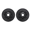 8002-54107 Drilled/Slotted Brake Rotors [Black], 1999-2002 Ford/Lincoln/Mercury/Mazda, Position: Front - image 1