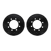 8002-54112 Drilled/Slotted Brake Rotors [Black], 2005-2012 Ford/Lincoln/Mercury/Mazda, Position: Front - image 1