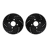 8002-54133 Drilled/Slotted Brake Rotors [Black], 2014-2019 Ford/Lincoln/Mercury/Mazda, Position: Front - image 1