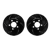8002-54154 Drilled/Slotted Brake Rotors [Black], 2005-2010 Ford/Lincoln/Mercury/Mazda, Position: Front - image 1