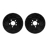 8002-54160 Drilled/Slotted Brake Rotors [Black], 2015-2020 Ford/Lincoln/Mercury/Mazda, Position: Front - image 1
