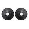 8002-54164 Drilled/Slotted Brake Rotors [Black], 1995-1997 Ford/Lincoln/Mercury/Mazda, Position: Front - image 1