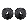 8002-54165 Drilled/Slotted Brake Rotors [Black], 1995-1997 Ford/Lincoln/Mercury/Mazda, Position: Front - image 1
