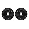 8002-54167 Drilled/Slotted Brake Rotors [Black], 1998-2002 Ford/Lincoln/Mercury/Mazda, Position: Front - image 1