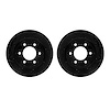 8002-54190 Drilled/Slotted Brake Rotors [Black], 1999-2007 Ford/Lincoln/Mercury/Mazda, Position: Rear - image 1