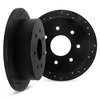 8002-54214 Drilled/Slotted Brake Rotors [Black], 1997-2004 Ford/Lincoln/Mercury/Mazda, Position: Rear - image 2