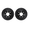 8002-54218 Drilled/Slotted Brake Rotors [Black], 2012-2014 Ford/Lincoln/Mercury/Mazda, Position: Rear - image 1