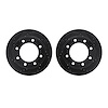 8002-54220 Drilled/Slotted Brake Rotors [Black], 2005-2012 Ford/Lincoln/Mercury/Mazda, Position: Rear - image 1