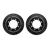 8002-54224 Drilled/Slotted Brake Rotors [Black], Fits Select Ford/Lincoln/Mercury/Mazda, Position: Rear - image 1