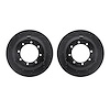 8002-54226 Drilled/Slotted Brake Rotors [Black], Fits Select Multiple Makes/Models, Position: Rear, Front - image 1