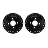 8002-54227 Drilled/Slotted Brake Rotors [Black], 2001-2019 Ford/Lincoln/Mercury/Mazda, Position: Rear - image 1