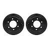 8002-54245 Drilled/Slotted Brake Rotors [Black], Fits Select Ford/Lincoln/Mercury/Mazda, Position: Rear - image 1