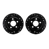 8002-54247 Drilled/Slotted Brake Rotors [Black], 1993-2005 Ford/Lincoln/Mercury/Mazda, Position: Rear - image 1