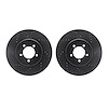 8002-55001 Drilled/Slotted Brake Rotors [Black], 2003-2005 Ford/Lincoln/Mercury/Mazda, Position: Front - image 1