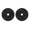 8002-55003 Drilled/Slotted Brake Rotors [Black], 1987-1992 Ford/Lincoln/Mercury/Mazda, Position: Front - image 1