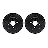 8002-56000 Drilled/Slotted Brake Rotors [Black], 1995-2002 Ford/Lincoln/Mercury/Mazda, Position: Front - image 1