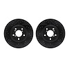 8002-58006 Drilled/Slotted Brake Rotors [Black], 2017-2020 Acura/Honda, Position: Front - image 1