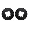8002-59001 Drilled/Slotted Brake Rotors [Black], 1991-1997 Acura/Honda, Position: Front - image 1