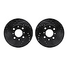 8002-59010 Drilled/Slotted Brake Rotors [Black], 1986-1991 Acura/Honda, Position: Front - image 1