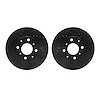 8002-59019 Drilled/Slotted Brake Rotors [Black], 1984-1990 Acura/Honda, Position: Front - image 1