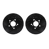 8002-59036 Drilled/Slotted Brake Rotors [Black], 2005-2010 Acura/Honda, Position: Front - image 1