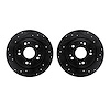 8002-59063 Drilled/Slotted Brake Rotors [Black], 2016-2016 Acura/Honda, Position: Rear - image 1
