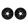 8002-63000 Drilled/Slotted Brake Rotors [Black], 1996-2011 Multiple Makes/Models, Position: Front - image 1