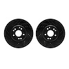 8002-63059 Drilled/Slotted Brake Rotors [Black], 1994-2002 Mercedes-Benz, Position: Front - image 1