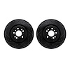 8002-63065 Drilled/Slotted Brake Rotors [Black], 2013-2019 Mercedes-Benz, Position: Front - image 1