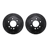 8002-63084 Drilled/Slotted Brake Rotors [Black], Fits Select Multiple Makes/Models, Position: Rear - image 1