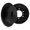 8002-63084 Drilled/Slotted Brake Rotors [Black], Fits Select Multiple Makes/Models, Position: Rear - image 2