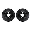 8002-63094 Drilled/Slotted Brake Rotors [Black], 1993-2002 Mercedes-Benz, Position: Rear - image 1