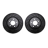 8002-63103 Drilled/Slotted Brake Rotors [Black], Fits Select Mercedes-Benz, Position: Rear