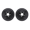 8002-63124 Drilled/Slotted Brake Rotors [Black], 2013-2019 Mercedes-Benz, Position: Rear - image 1