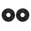 8002-64001 Drilled/Slotted Brake Rotors [Black], 1963-1979 Multiple Makes/Models, Position: Front