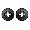 8002-65002 Drilled/Slotted Brake Rotors [Black], 2003-2011 GM, Position: Front - image 1