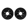 8002-67002 Drilled/Slotted Brake Rotors [Black], 1989-2013 Multiple Makes/Models, Position: Front - image 1