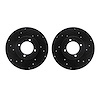 8002-67018 Drilled/Slotted Brake Rotors [Black], 1980-1983 Infiniti/Nissan, Position: Front - image 1