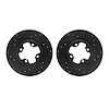 8002-67019 Drilled/Slotted Brake Rotors [Black], 1981-1988 Infiniti/Nissan, Position: Front - image 1