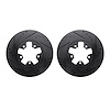 8002-67020 Drilled/Slotted Brake Rotors [Black], 1984-1989 Infiniti/Nissan, Position: Front - image 1