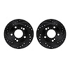 8002-67024 Drilled/Slotted Brake Rotors [Black], 1994-1996 Infiniti/Nissan, Position: Front - image 1