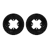 8002-67028 Drilled/Slotted Brake Rotors [Black], 1979-1983 Infiniti/Nissan, Position: Front - image 1