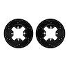 8002-67030 Drilled/Slotted Brake Rotors [Black], 1984-1986 Infiniti/Nissan, Position: Front - image 1