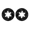 8002-67039 Drilled/Slotted Brake Rotors [Black], 1985-1997 Infiniti/Nissan, Position: Front - image 1