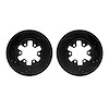8002-67040 Drilled/Slotted Brake Rotors [Black], 1985-2012 Infiniti/Nissan, Position: Front - image 1