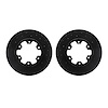 8002-67042 Drilled/Slotted Brake Rotors [Black], 1983-1985 Infiniti/Nissan, Position: Front - image 1